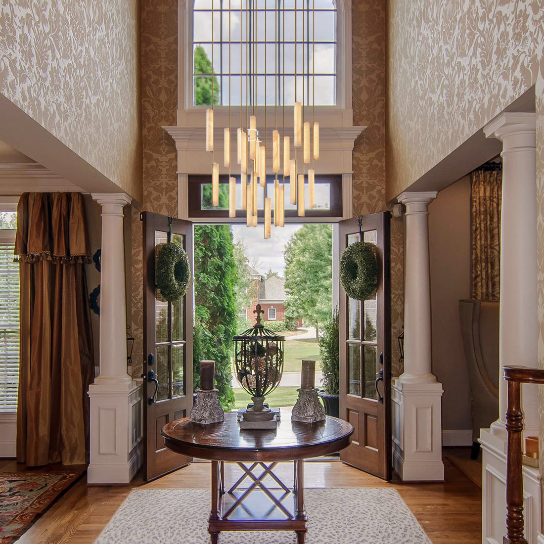 Bondu Series Alabaster Chandelier