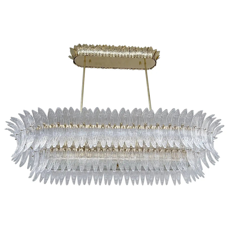 Palmette Oval Murano Chandelier
