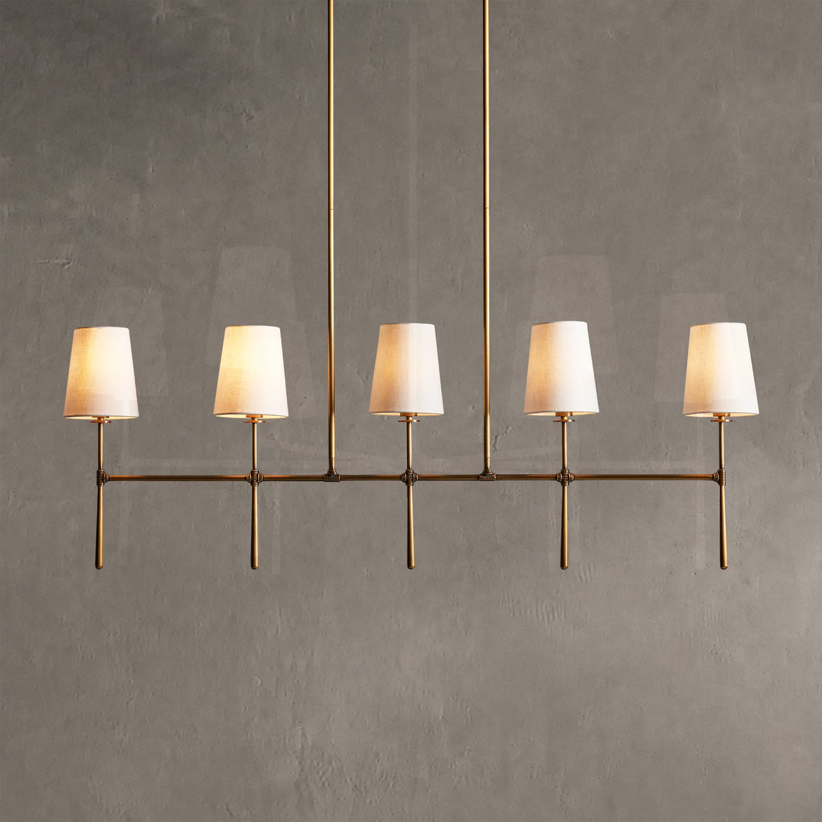 Rhovane Linear Chandelier 5 Light / 6 Light