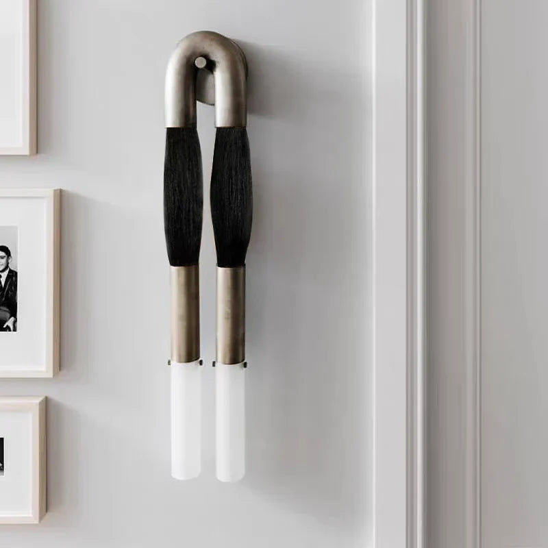 Double Head Antonia Horsehair Sconce