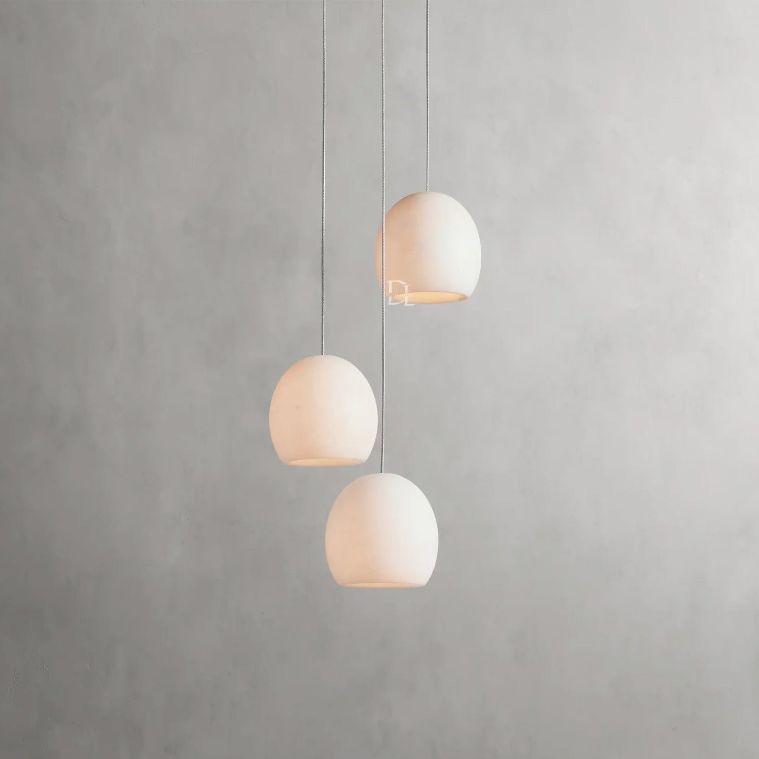 Arica Alabaster Round Chandelier