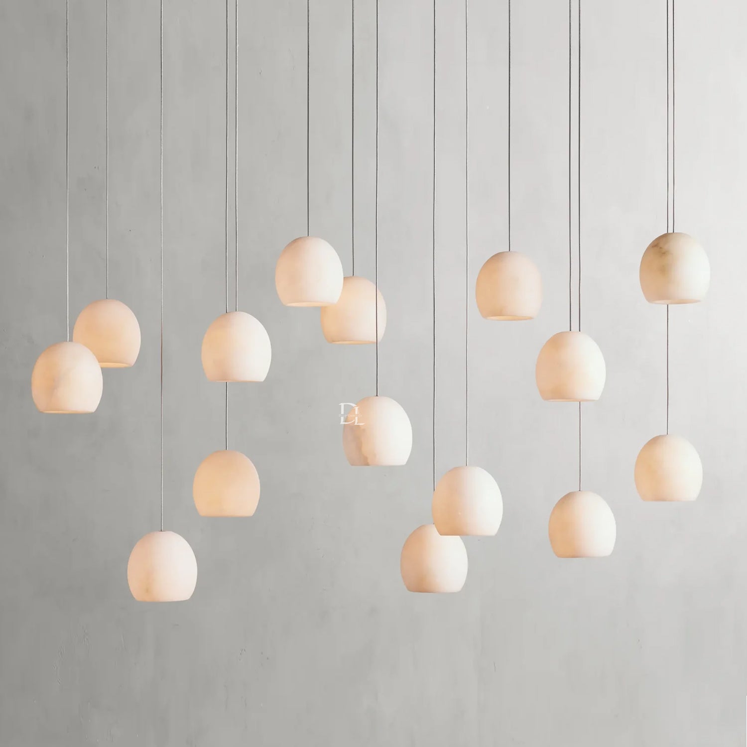 Arica Alabaster Linear Chandelier