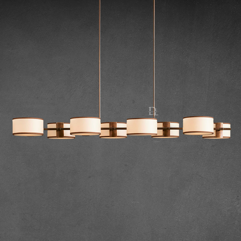 Tambour Linear Chandelier 62"