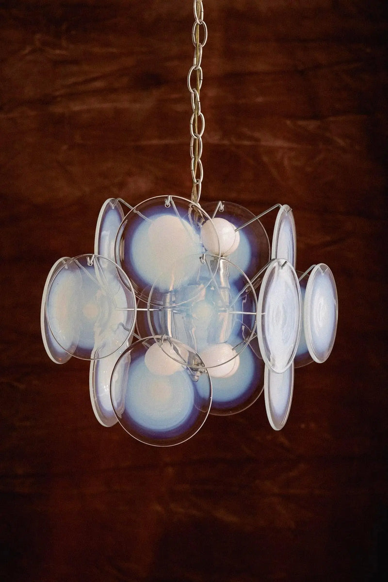 Vistosi Murano Glass Disc Chandelier