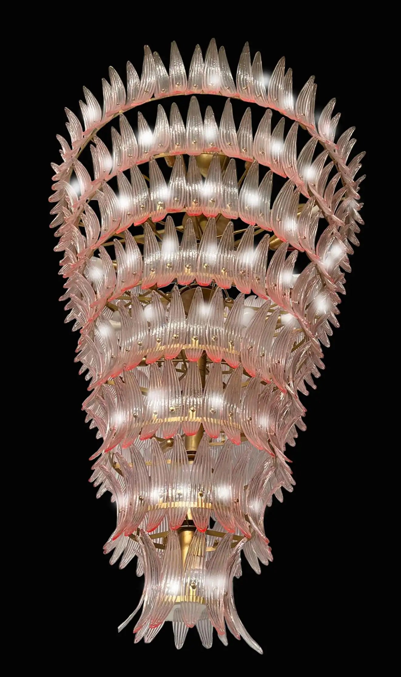 Giant Royal Palmette Murano Chandelier