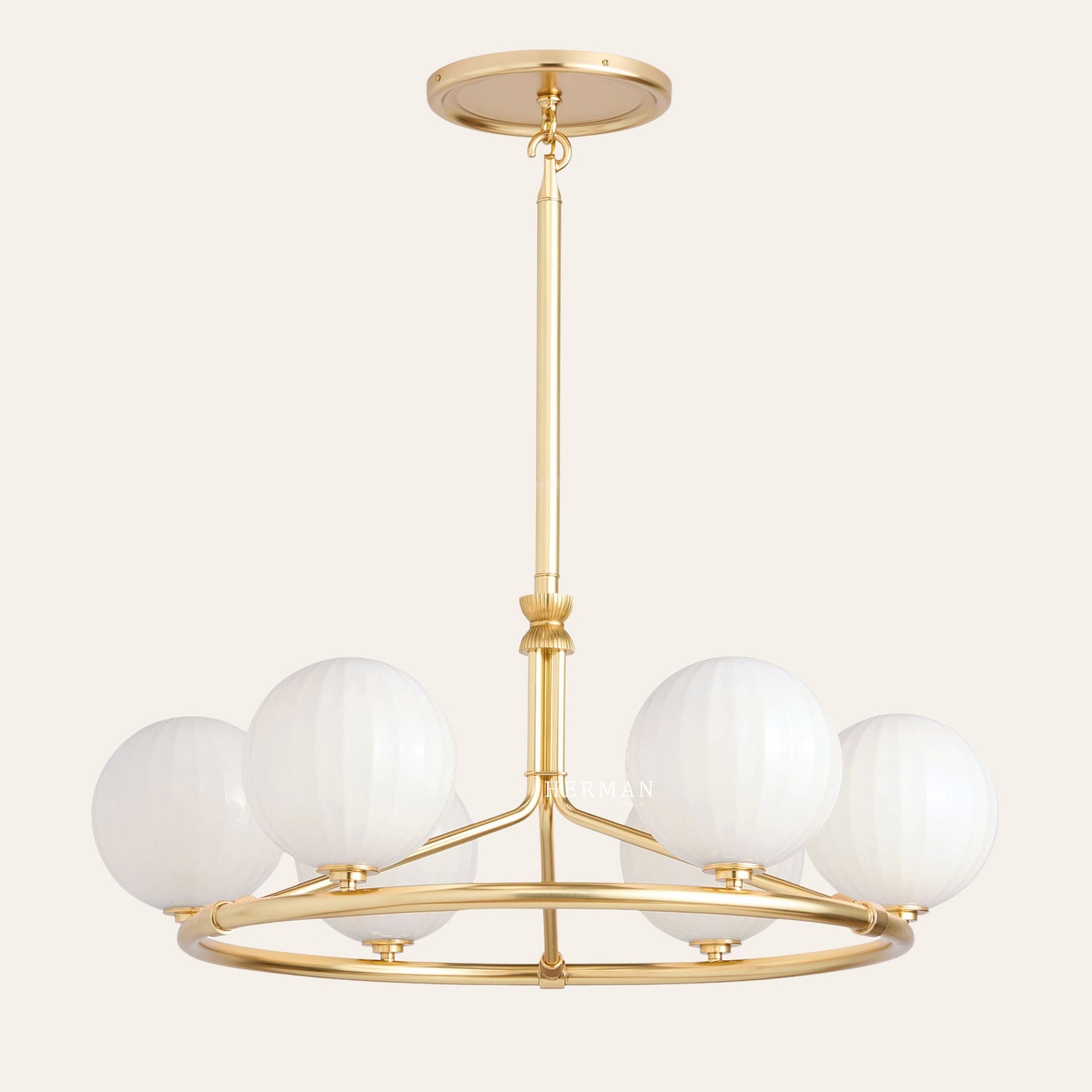 Enzo 36" Glass Round Chandelier