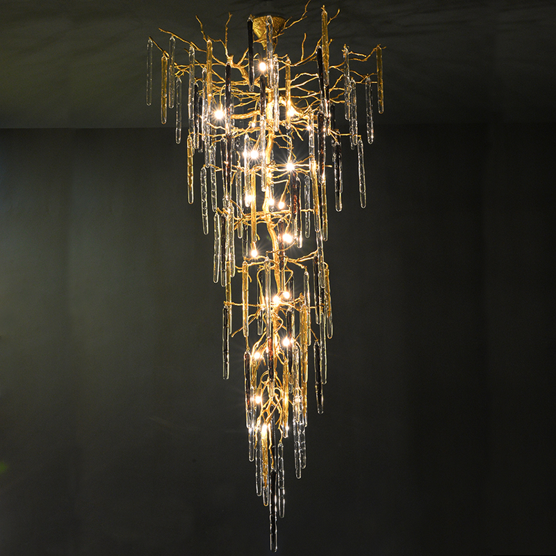 Dora Colorful Crystal Staircase Chandelier