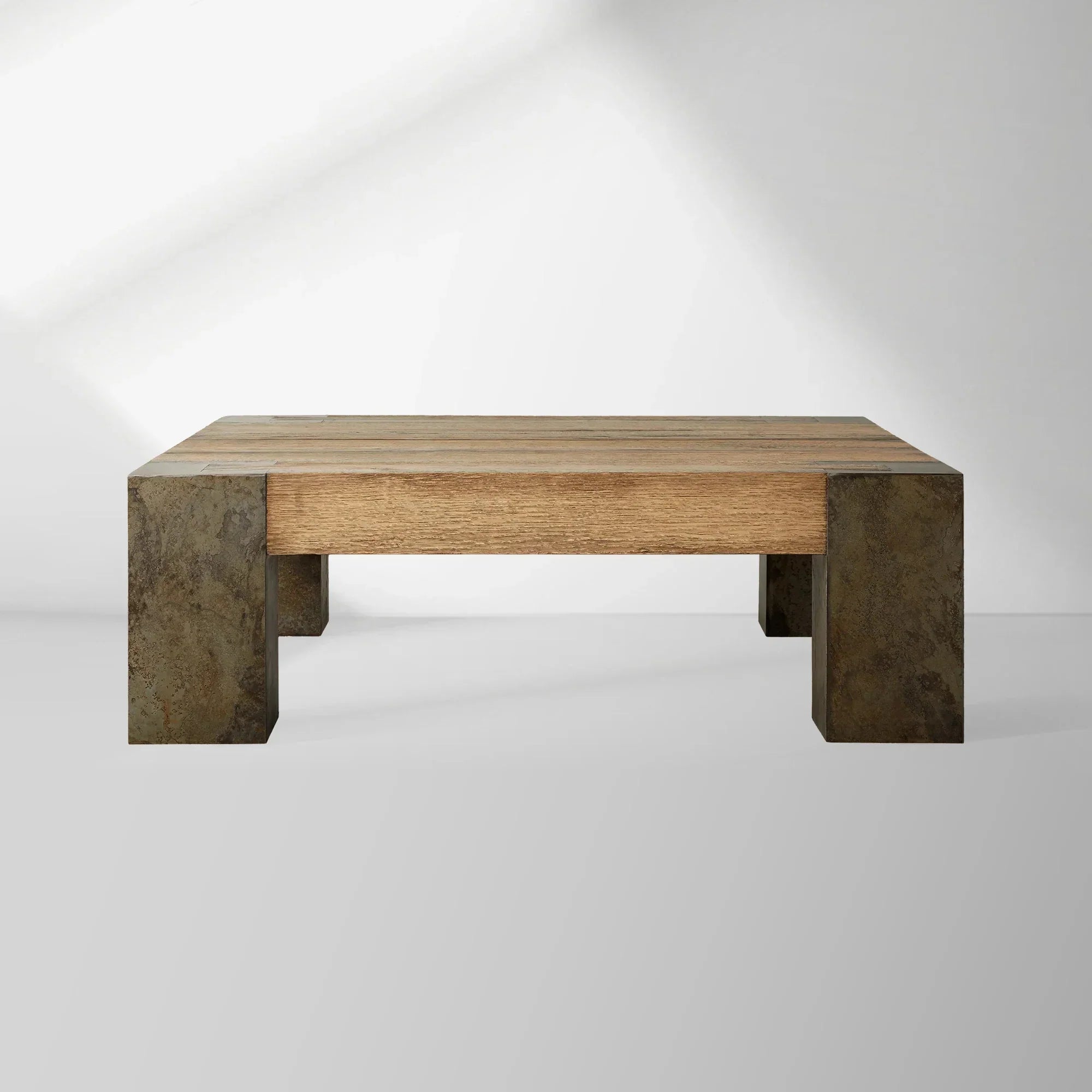 Tellurian Square Oak Coffee Table Wood Cocktail Table Living Room Center Tea Table Vintage Cocktail Table