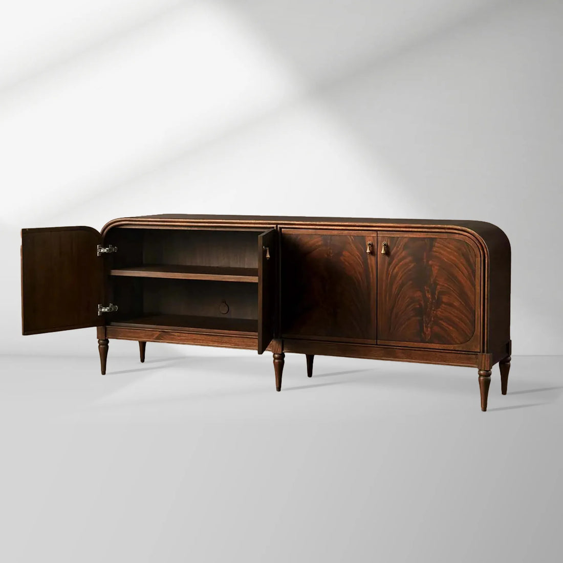 Francois Vintage Sideboard Mahogany buffet Storage Cabinet Wood Entryways Cabinet