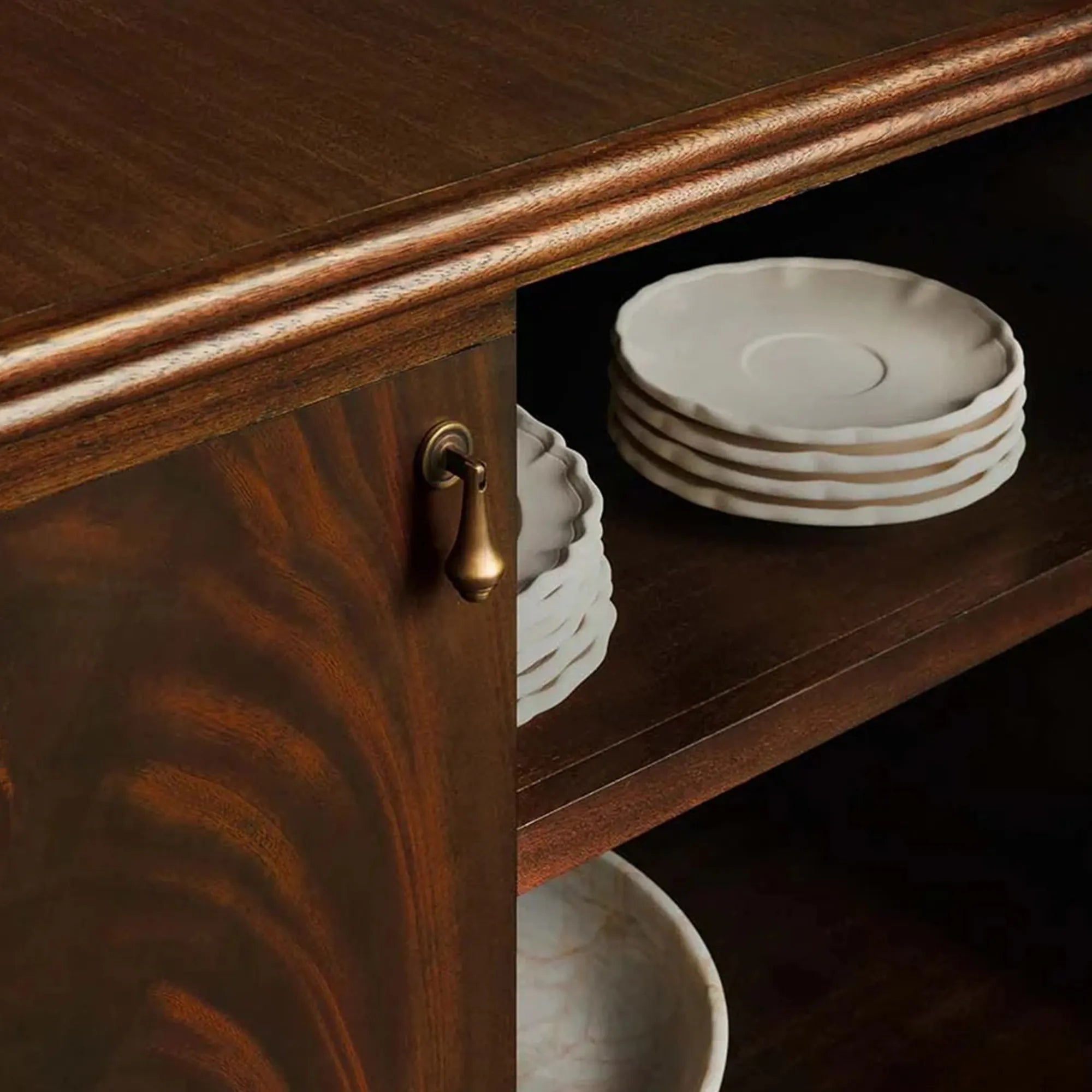 Francois Vintage Sideboard Mahogany buffet Storage Cabinet Wood Entryways Cabinet
