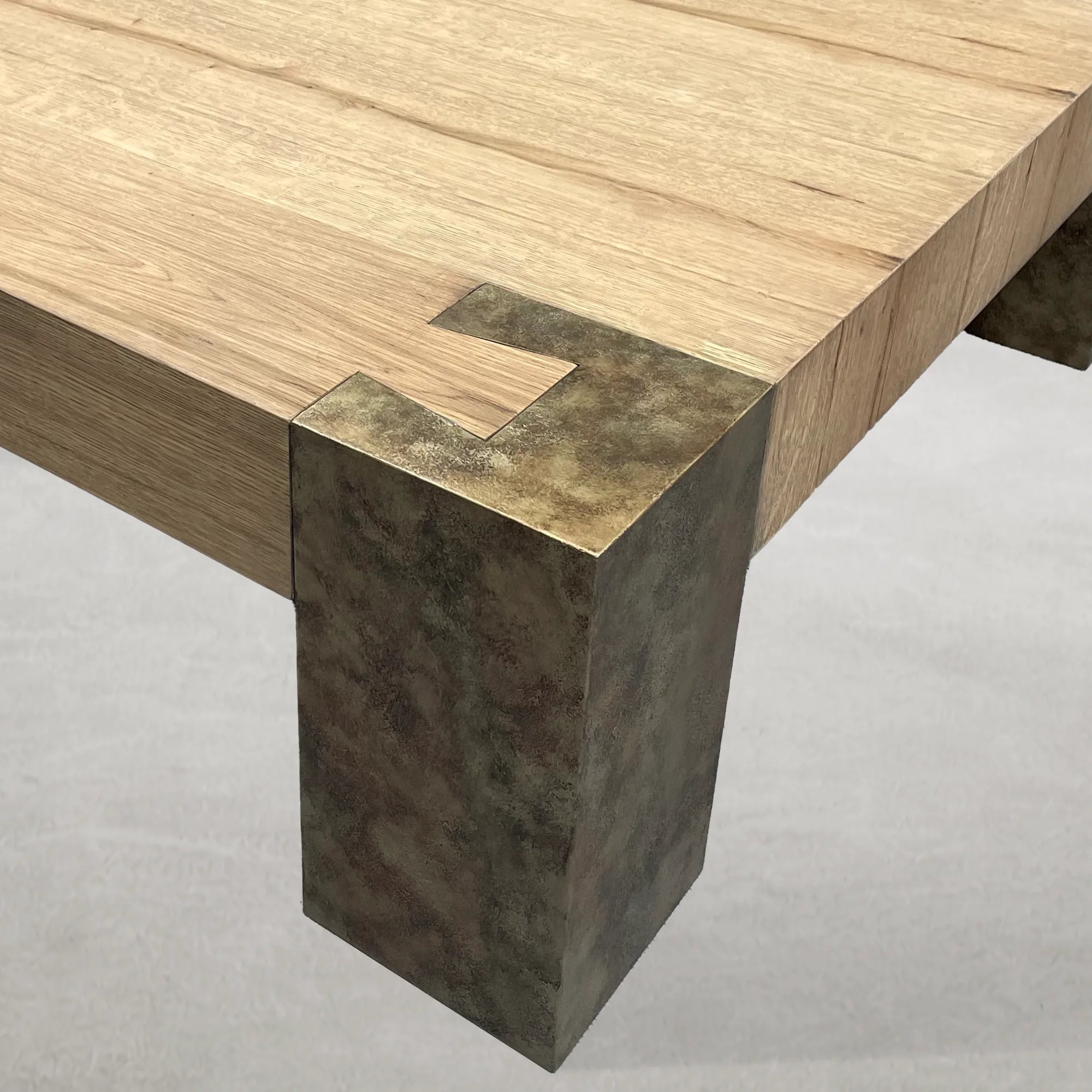 Tellurian Square Oak Coffee Table Wood Cocktail Table Living Room Center Tea Table Vintage Cocktail Table