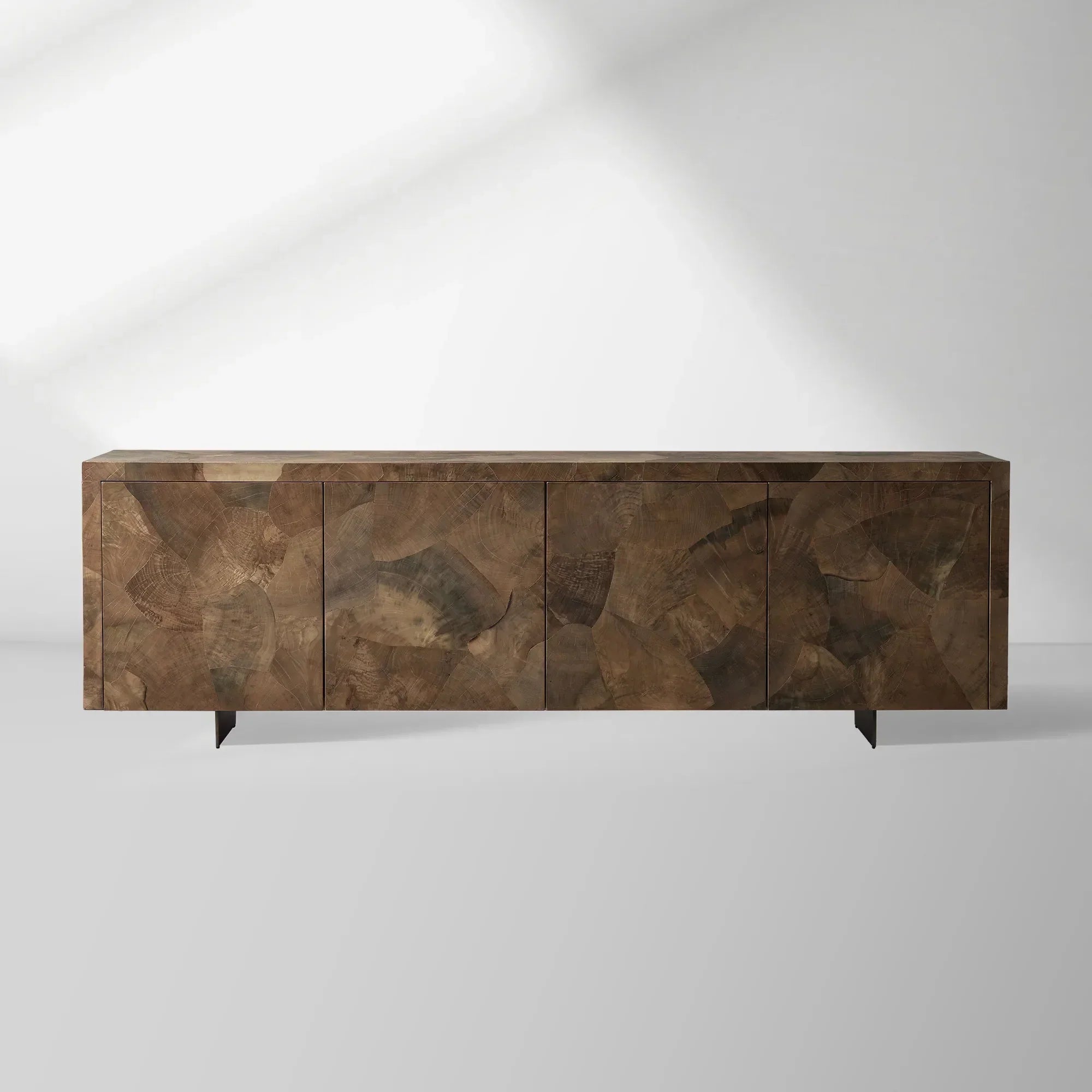 Loranco Salvaged Ash Sideboard Wood Buffet Cabinet Table Living Room Entryways TV Cabinet