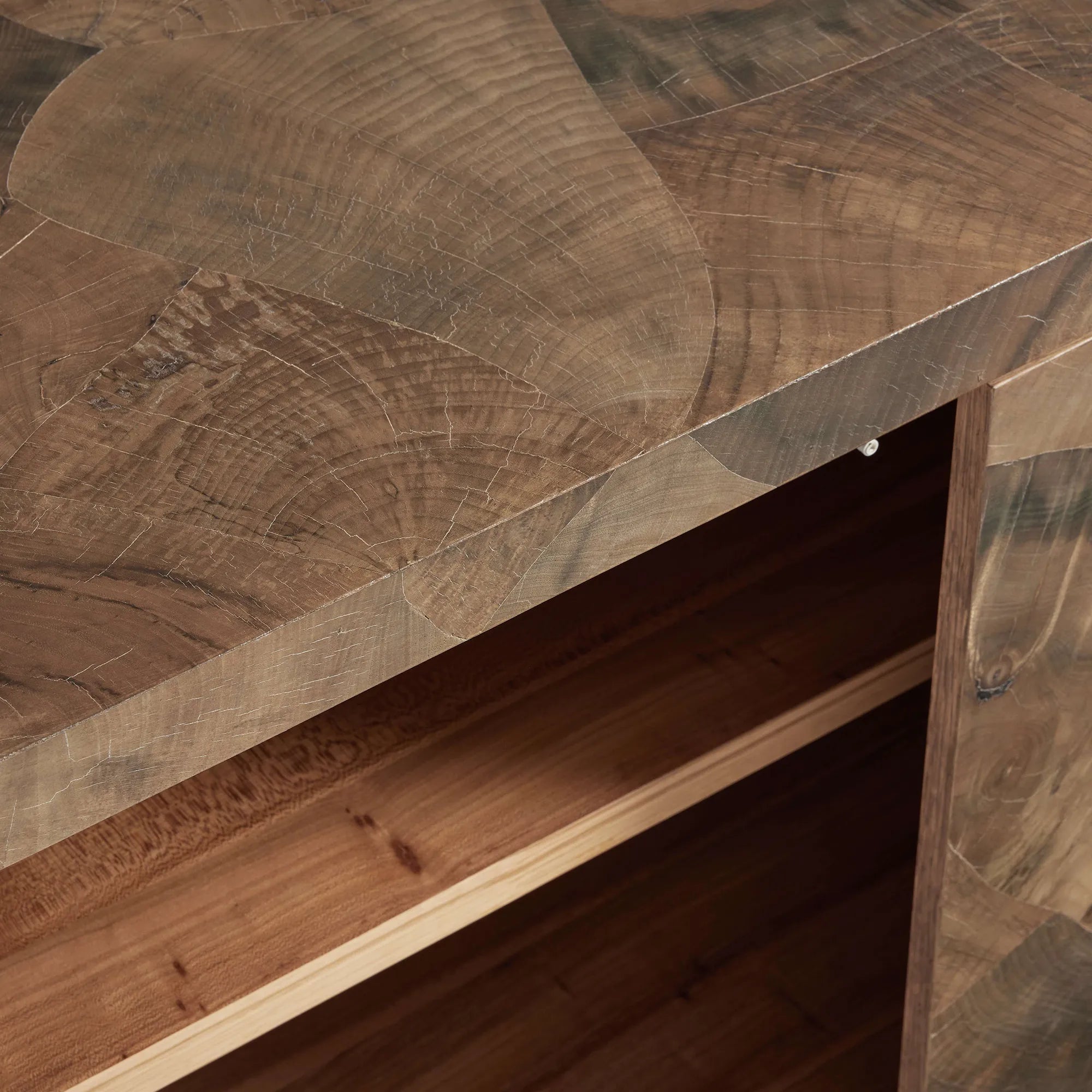 Loranco Salvaged Ash Sideboard Wood Buffet Cabinet Table Living Room Entryways TV Cabinet