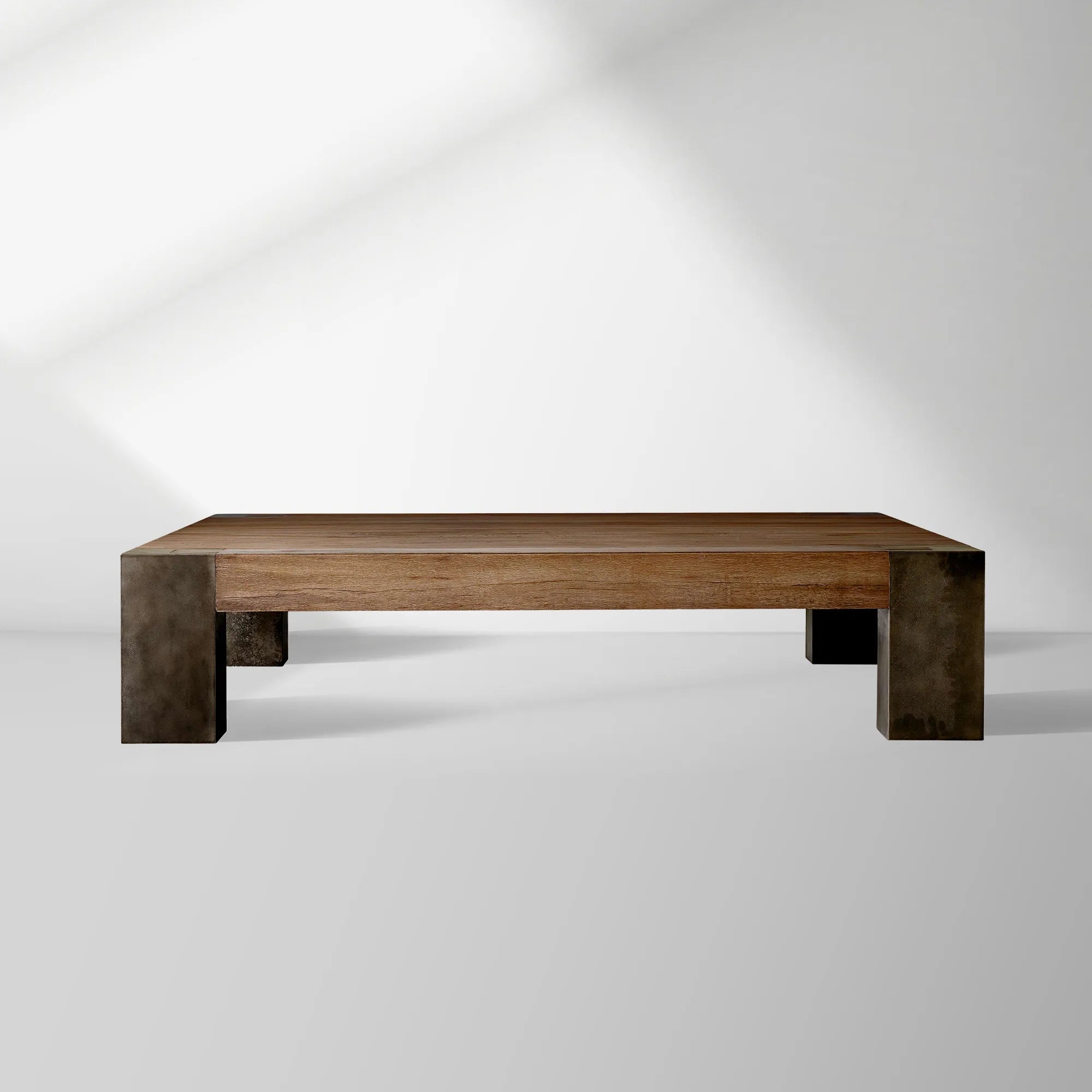 Tellurian Square Oak Coffee Table Wood Cocktail Table Living Room Center Tea Table Vintage Cocktail Table