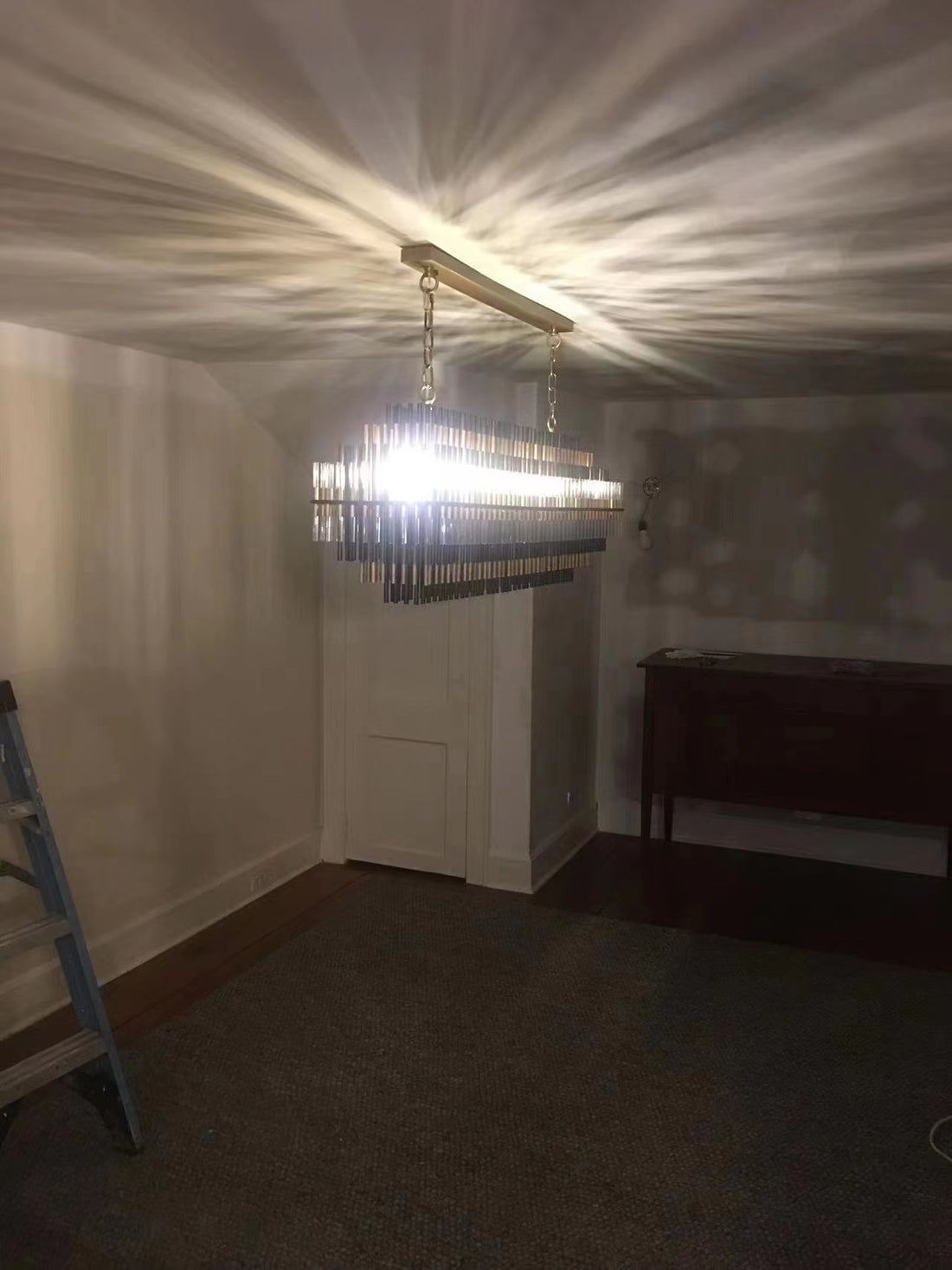 Emili Linear Chandelier For Metal
