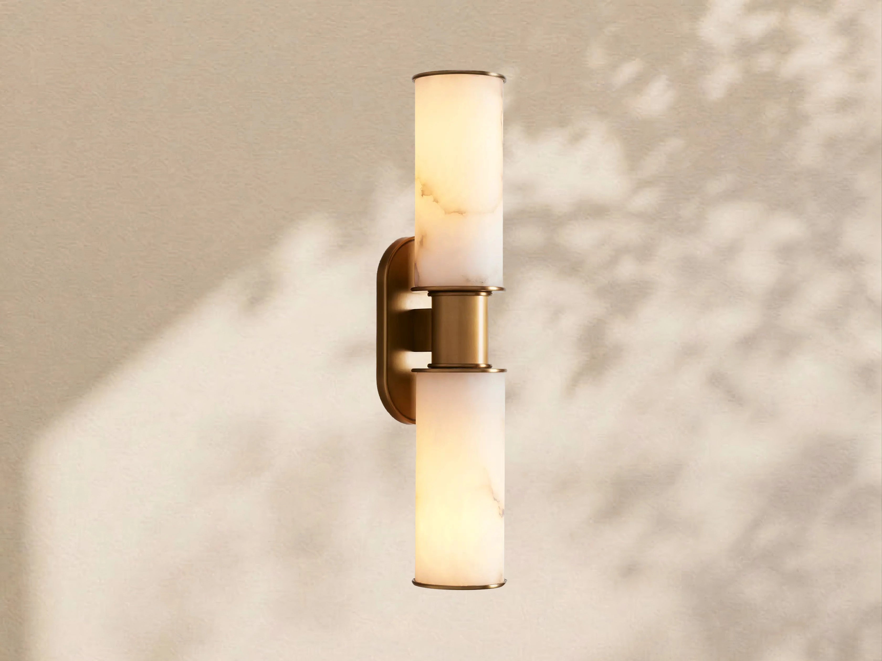 Aylan Double Sconce in Alabaster