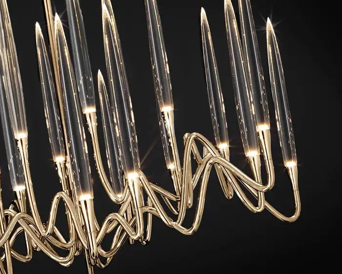 Pezzo Crystal Round Chandelier D33'' 59''  40''