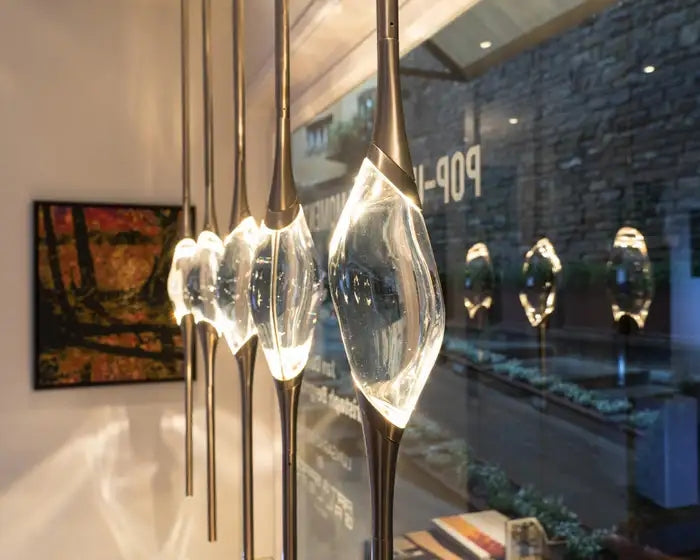 Pezzo Crystal Linear Chandelier 51" 59"