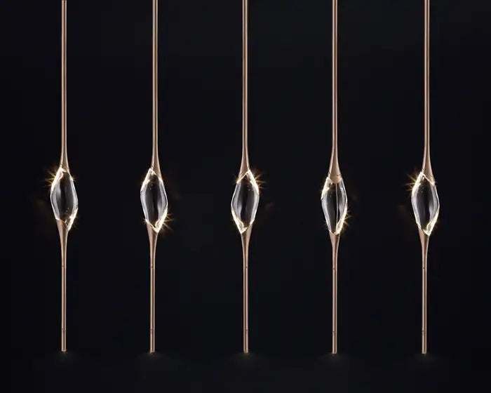 Pezzo Crystal Linear Chandelier 51" 59"