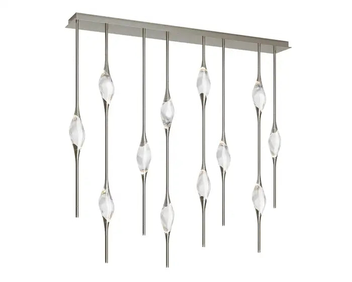 Pezzo Crystal Linear Chandelier 51" 59"