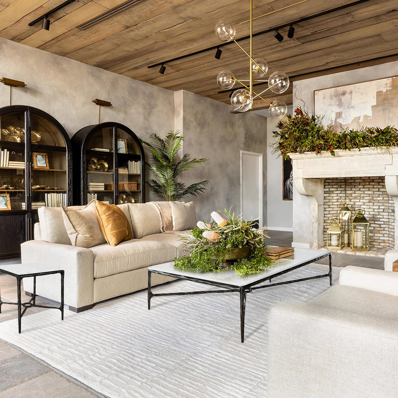 Thaddeus Rectangle Marble Coffee Table