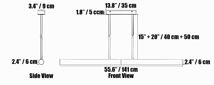 Callisto Linear Pendant Lamp