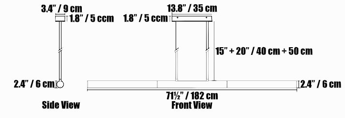 Callisto Linear Pendant Lamp