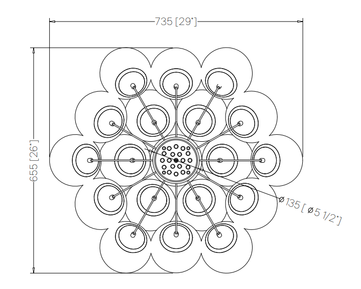 Valencia Alabaster Chandelier
