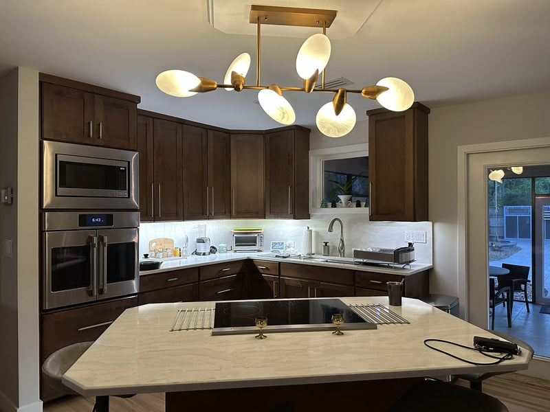 Leafloor Linear Chandelier 62''74''