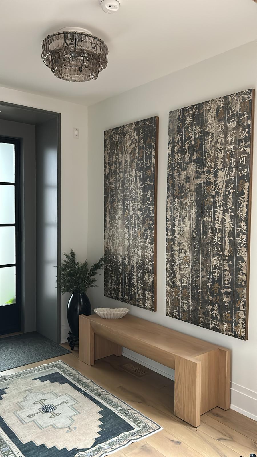 Amor 2-Tier Ghiaccio Glass Round Flushmount 18"