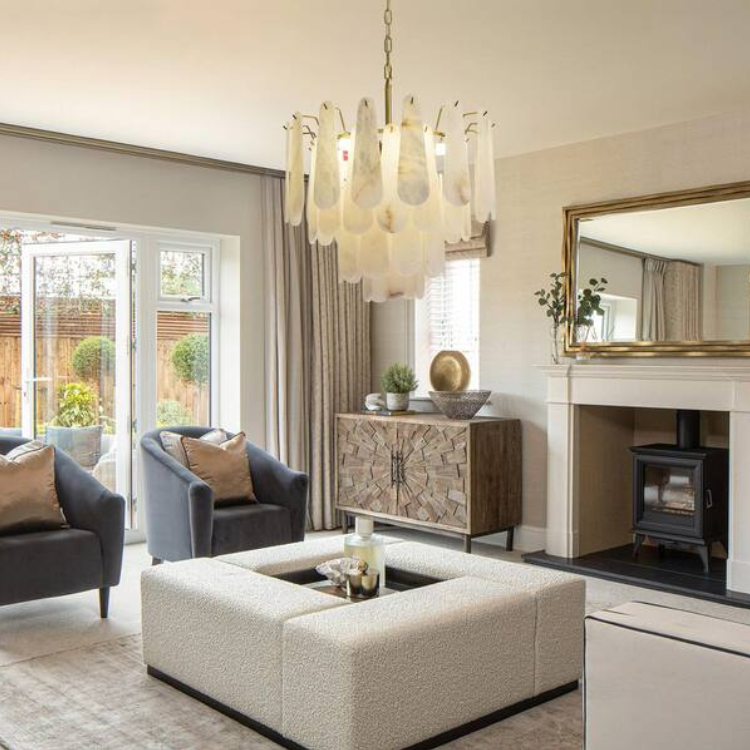 21.6 in. 6-Light Modern Round Alabaster Kitchen Island Chandelier, 4-Tier Luxury Large White Chandelier for Bedroom