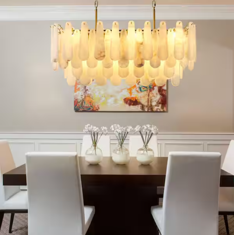 Modern Chandelier 39 in. 20-Light Gold Chandelier for Dinning Room, Living Room, Foyer, Bedroom