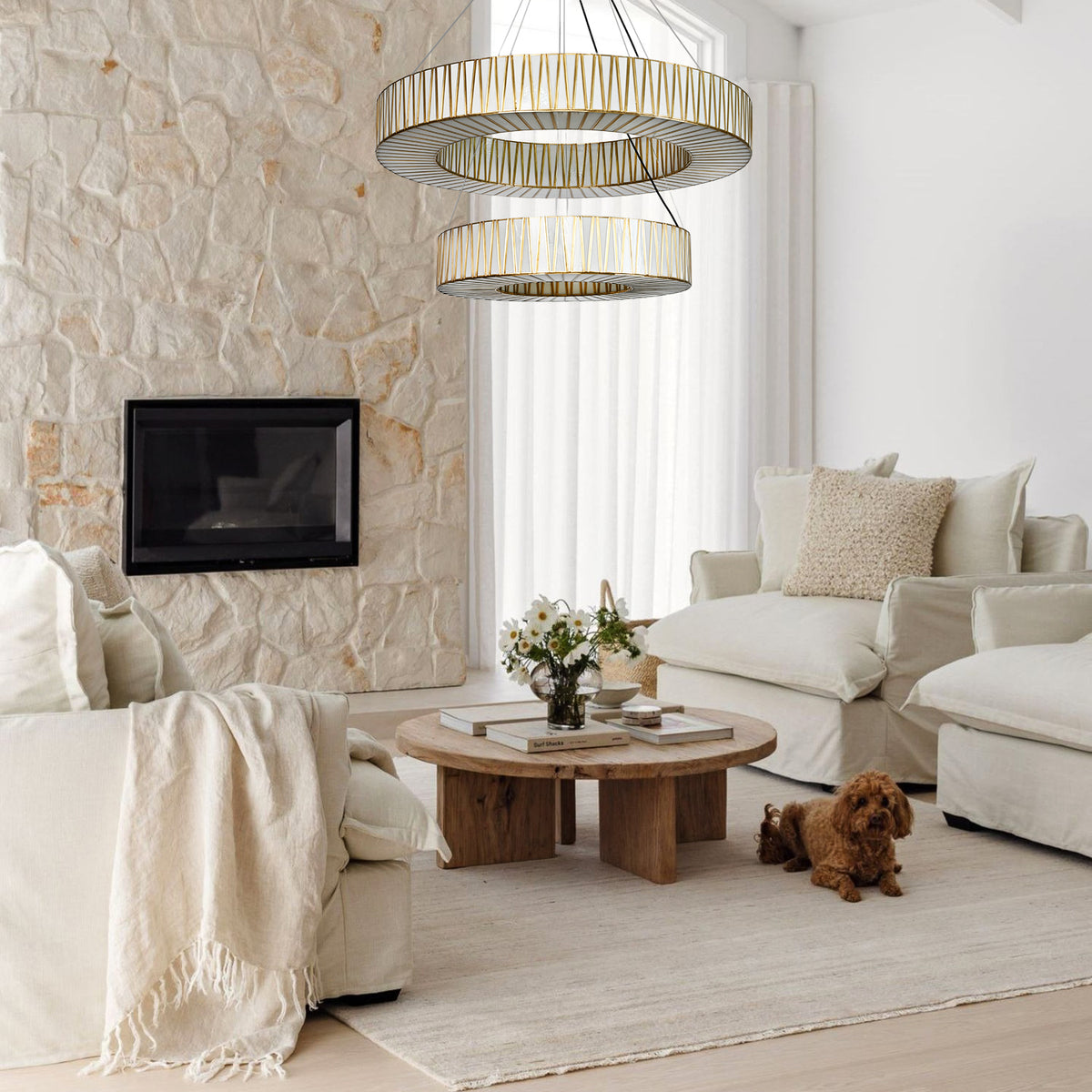 Junte 2-Tier Round Chandelier