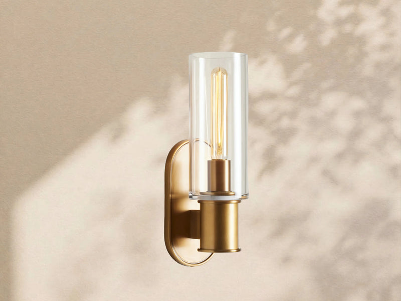 Aylan Sconce in Clear Brass