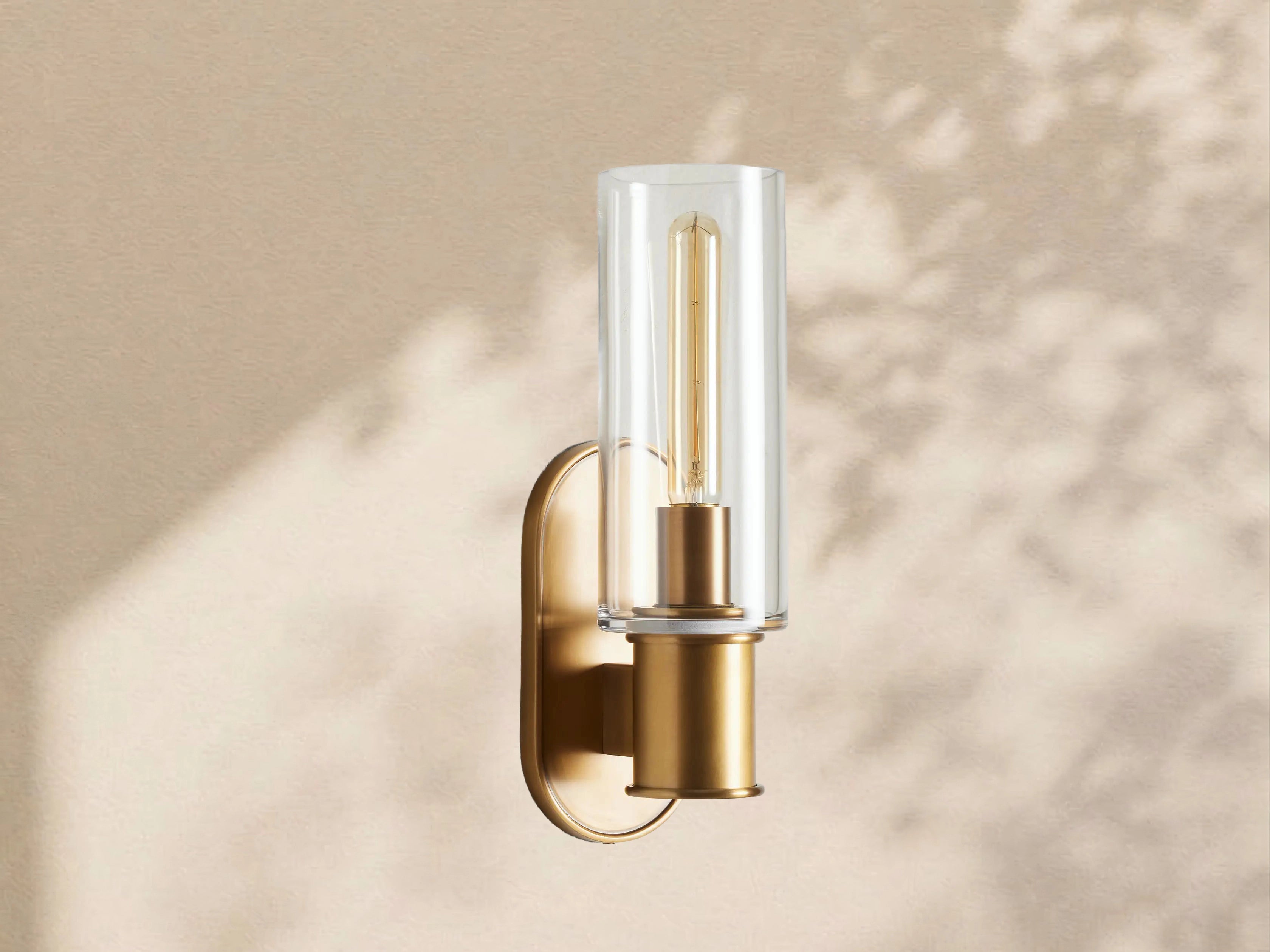 Aylan Sconce in Clear Brass