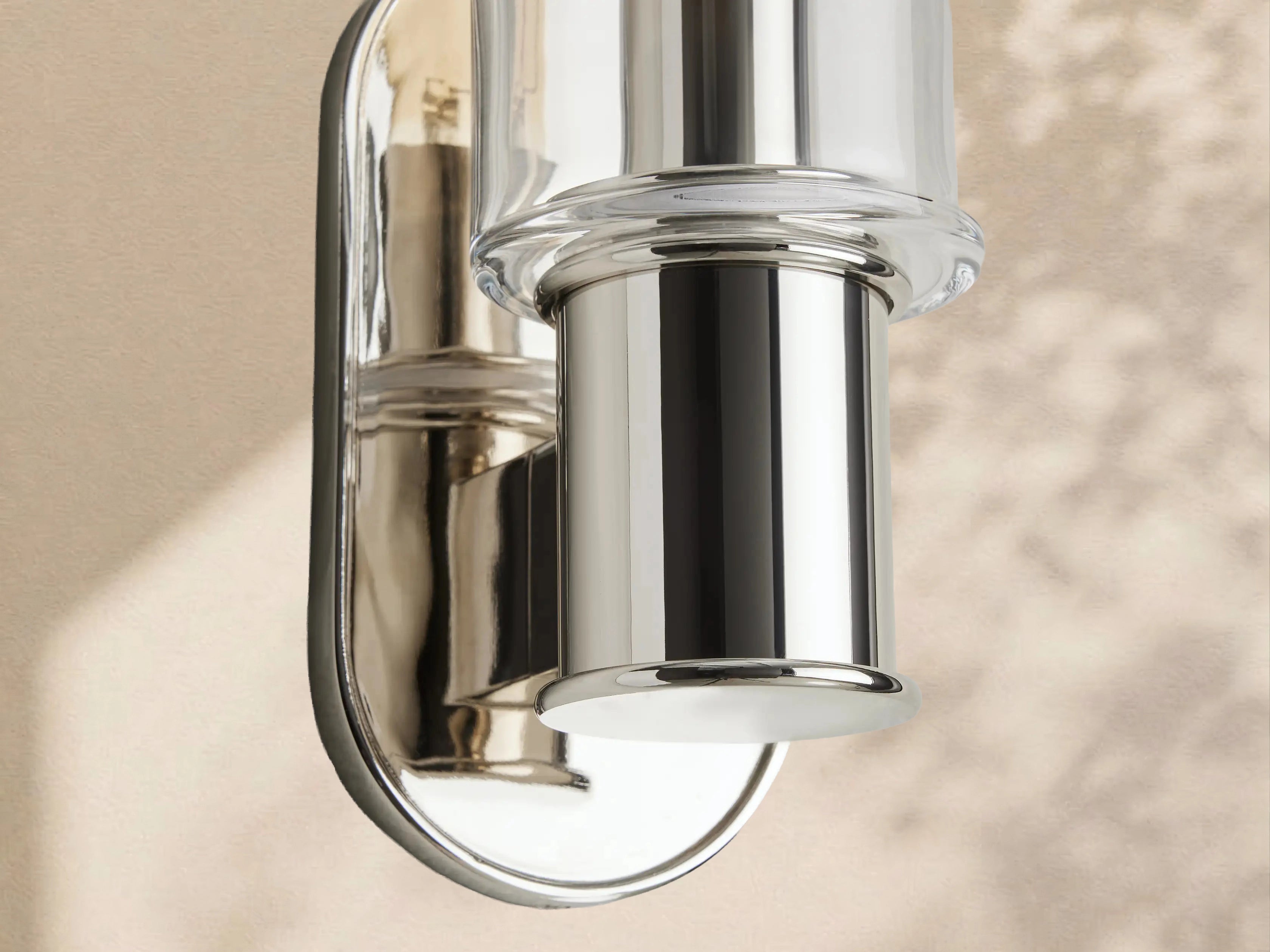Aylan Sconce in Clear Nickel