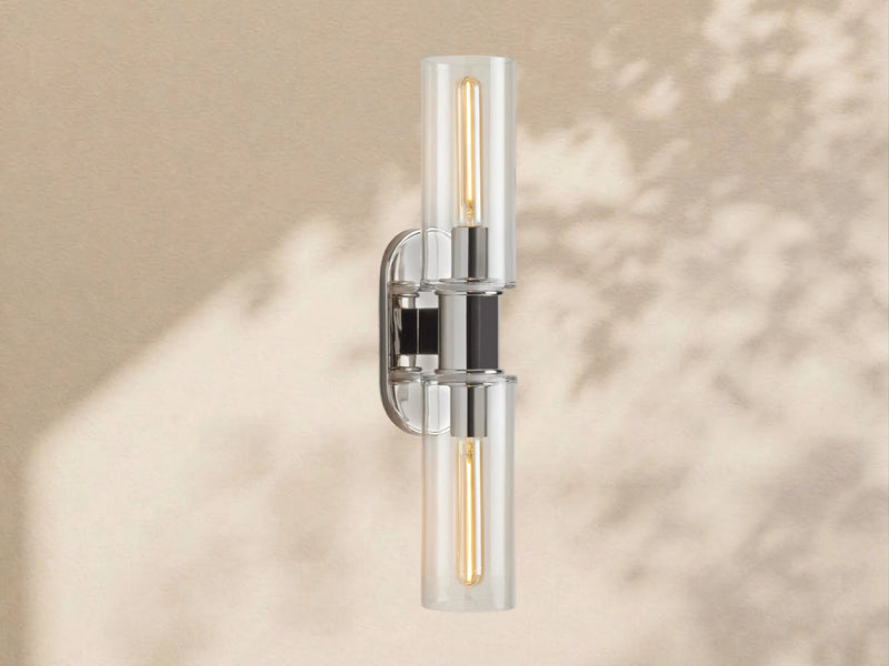 Aylan Double Sconce in Clear