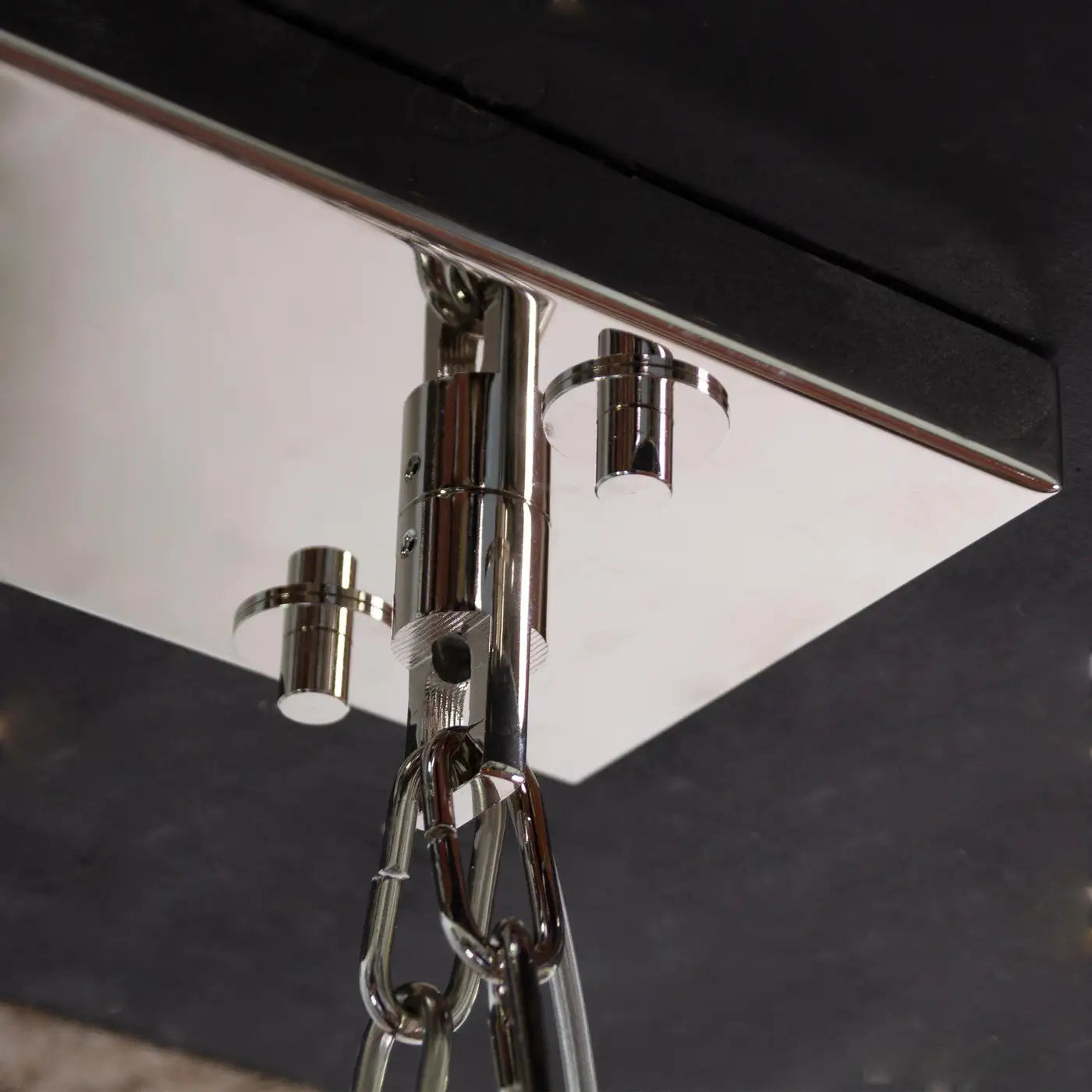 Grande lampadario con listelli vetro di Murano ispirato al mid-century italiano