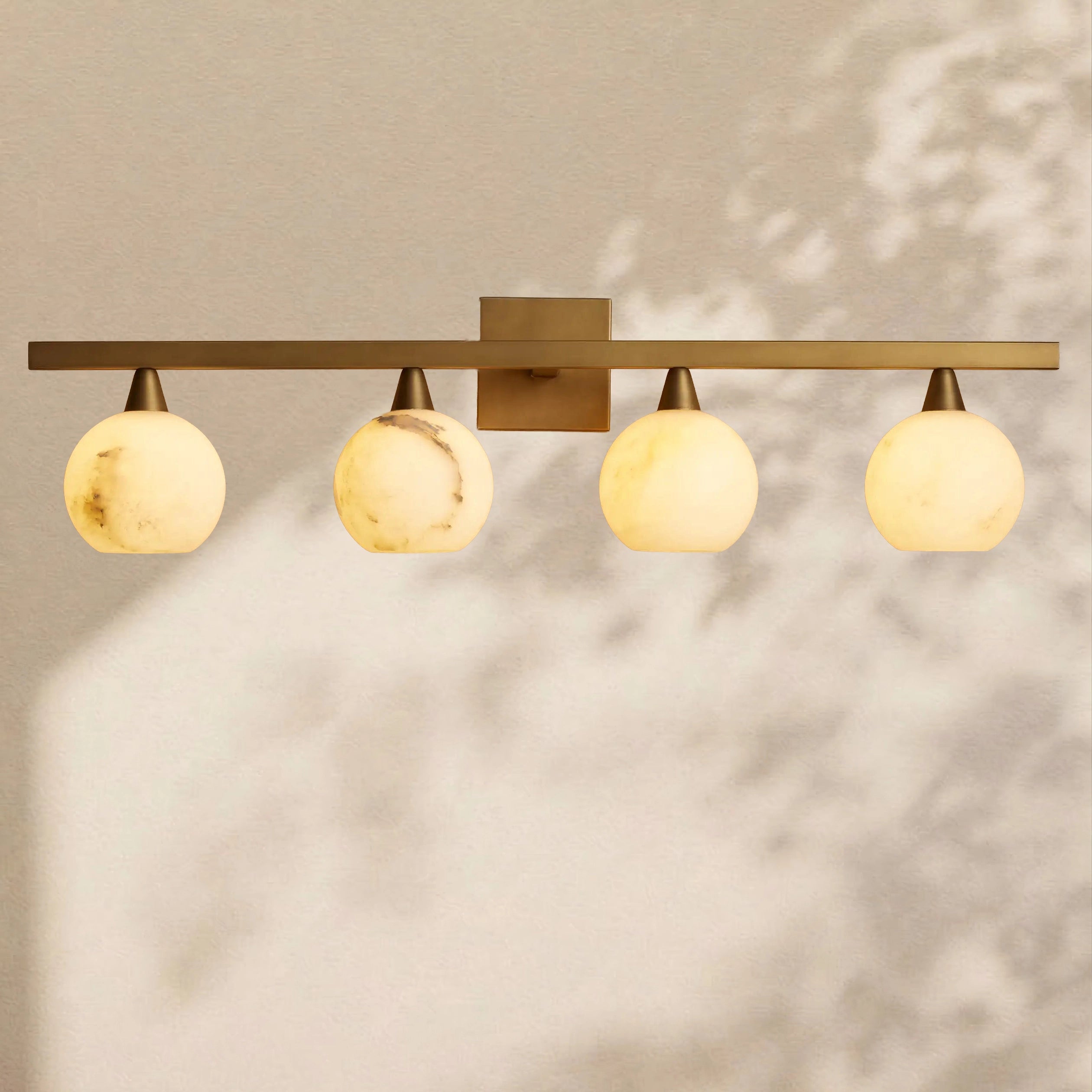 Arica Alabaster 4-Light Sconce