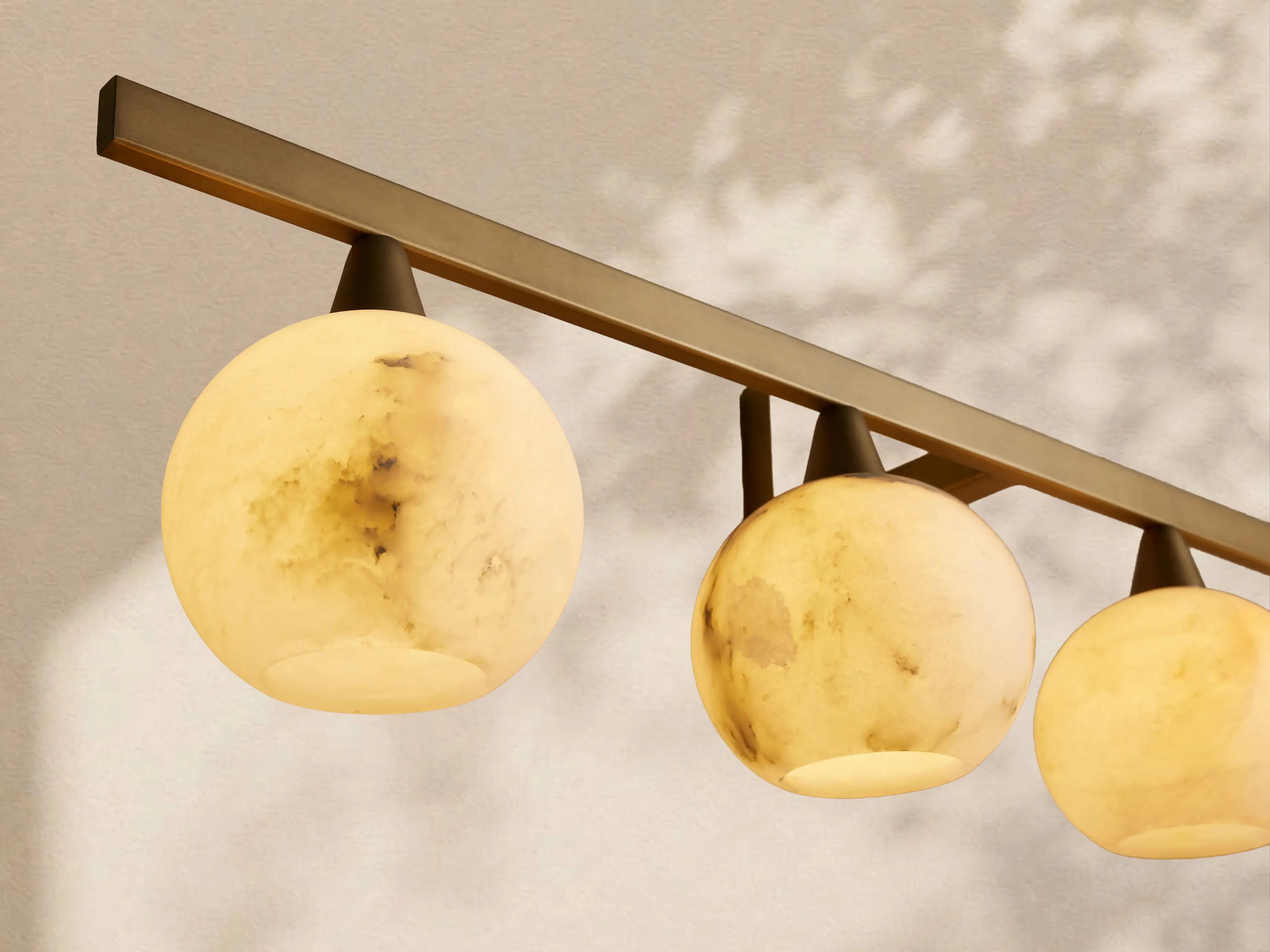 Arica Alabaster 4-Light Sconce