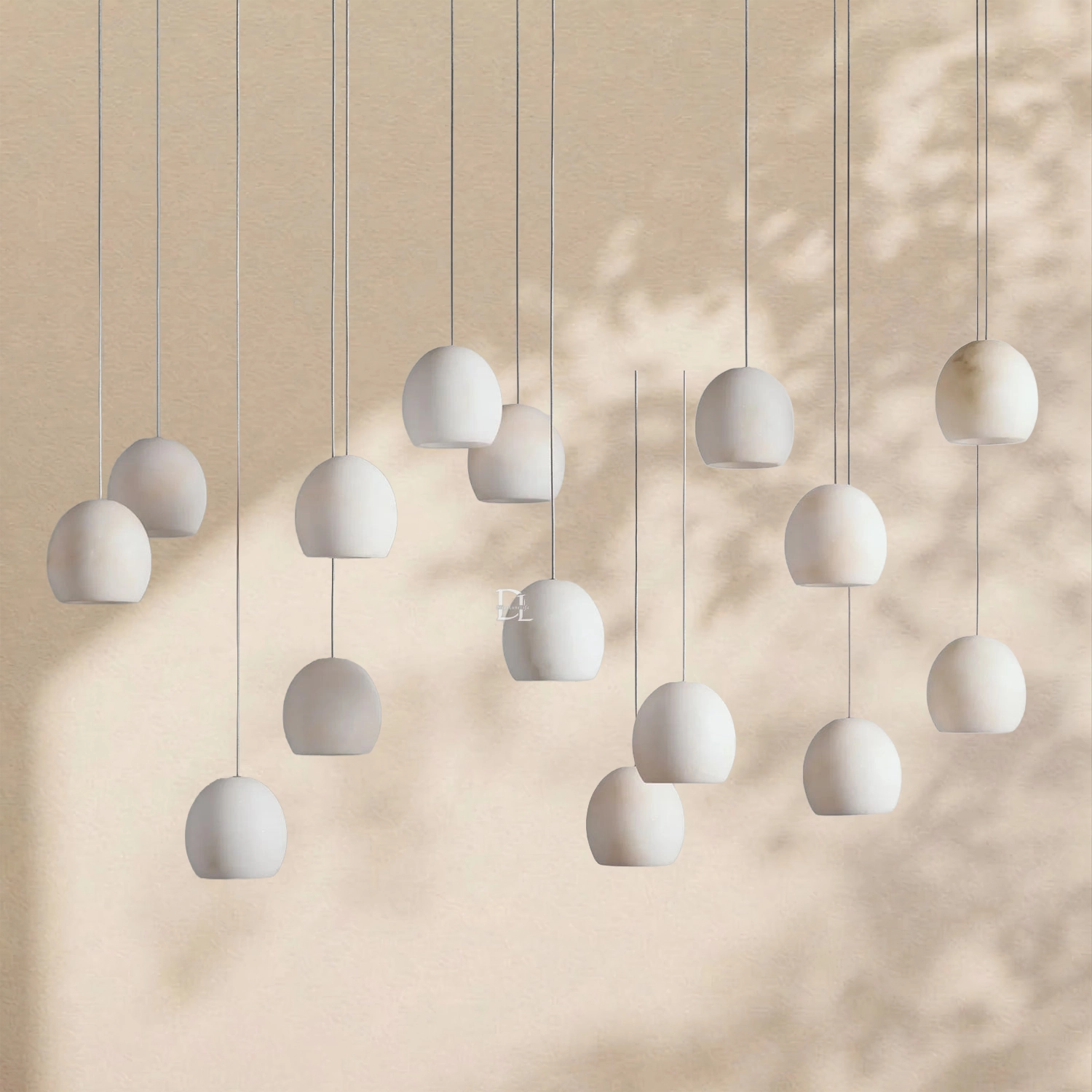 Arica Alabaster Linear Chandelier