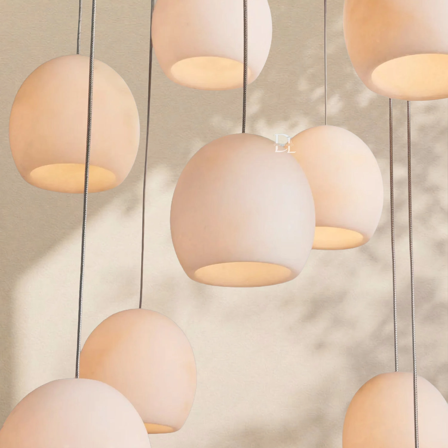 Arica Alabaster Linear Chandelier