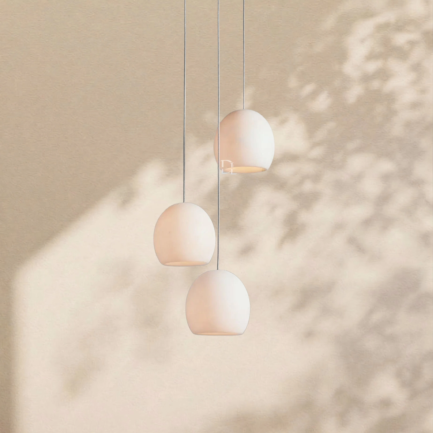 Arica Alabaster Round Chandelier