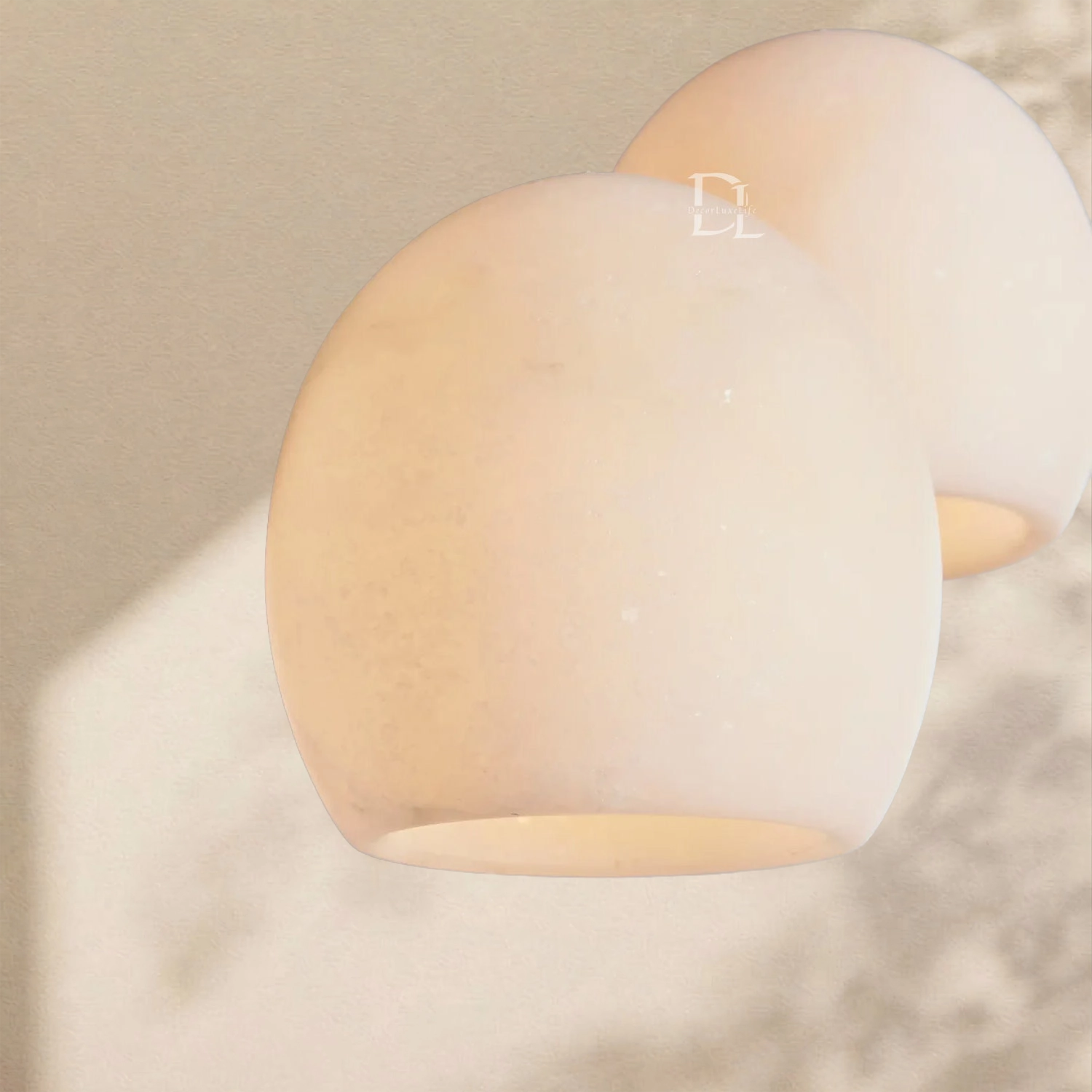 Arica Alabaster Round Chandelier