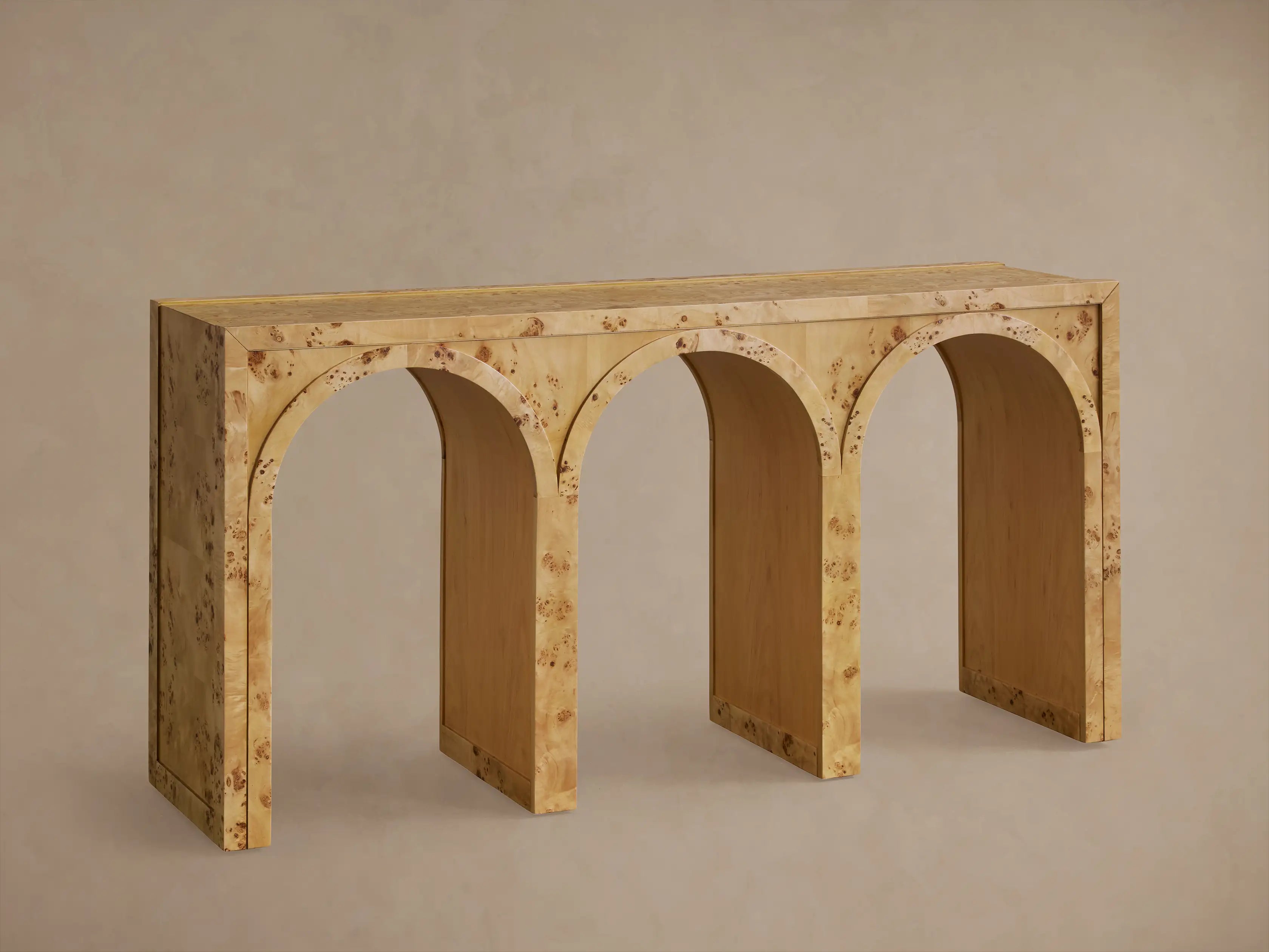 Hattiea Burl Console Table