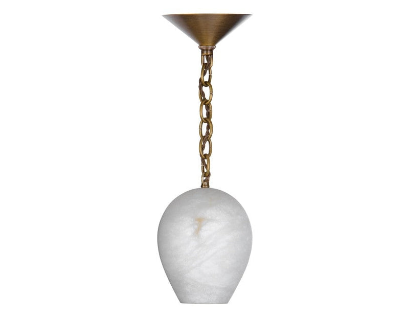 Alabaster Teardrop Pendant