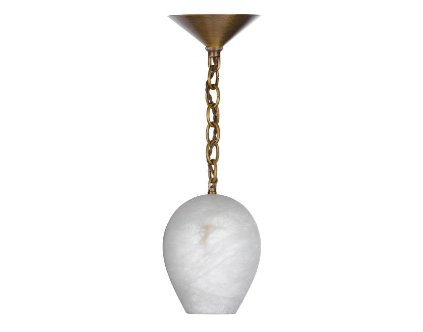 Alabaster Teardrop Pendant