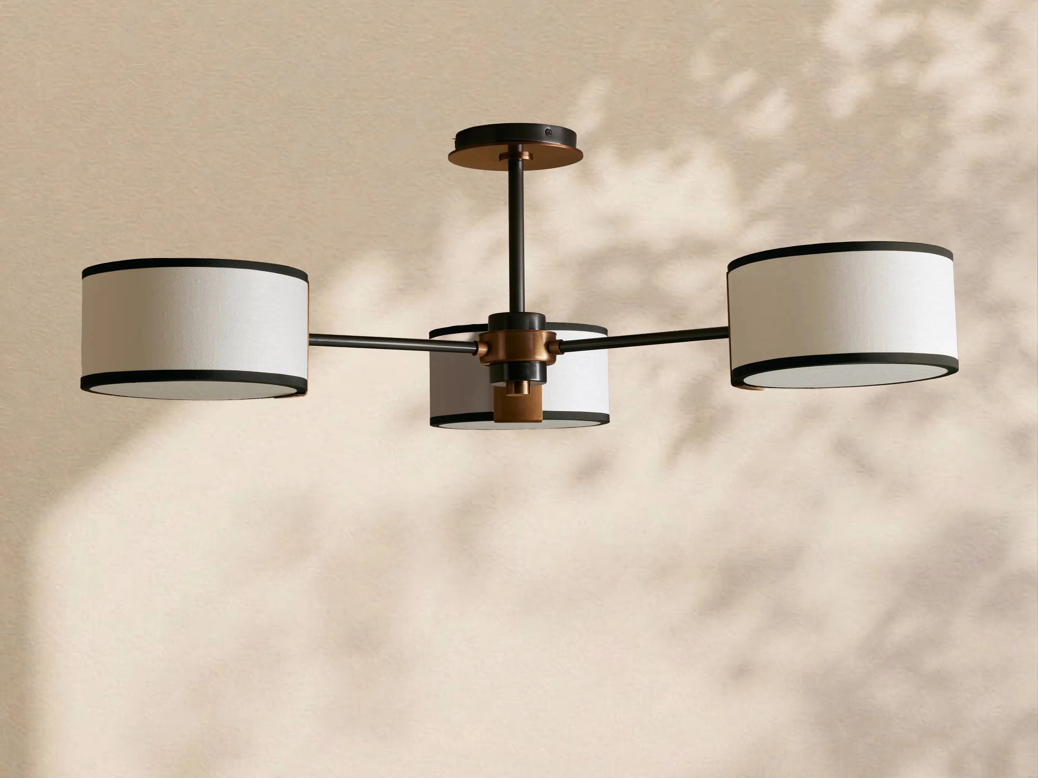 Tambour Fabric Flush Mount