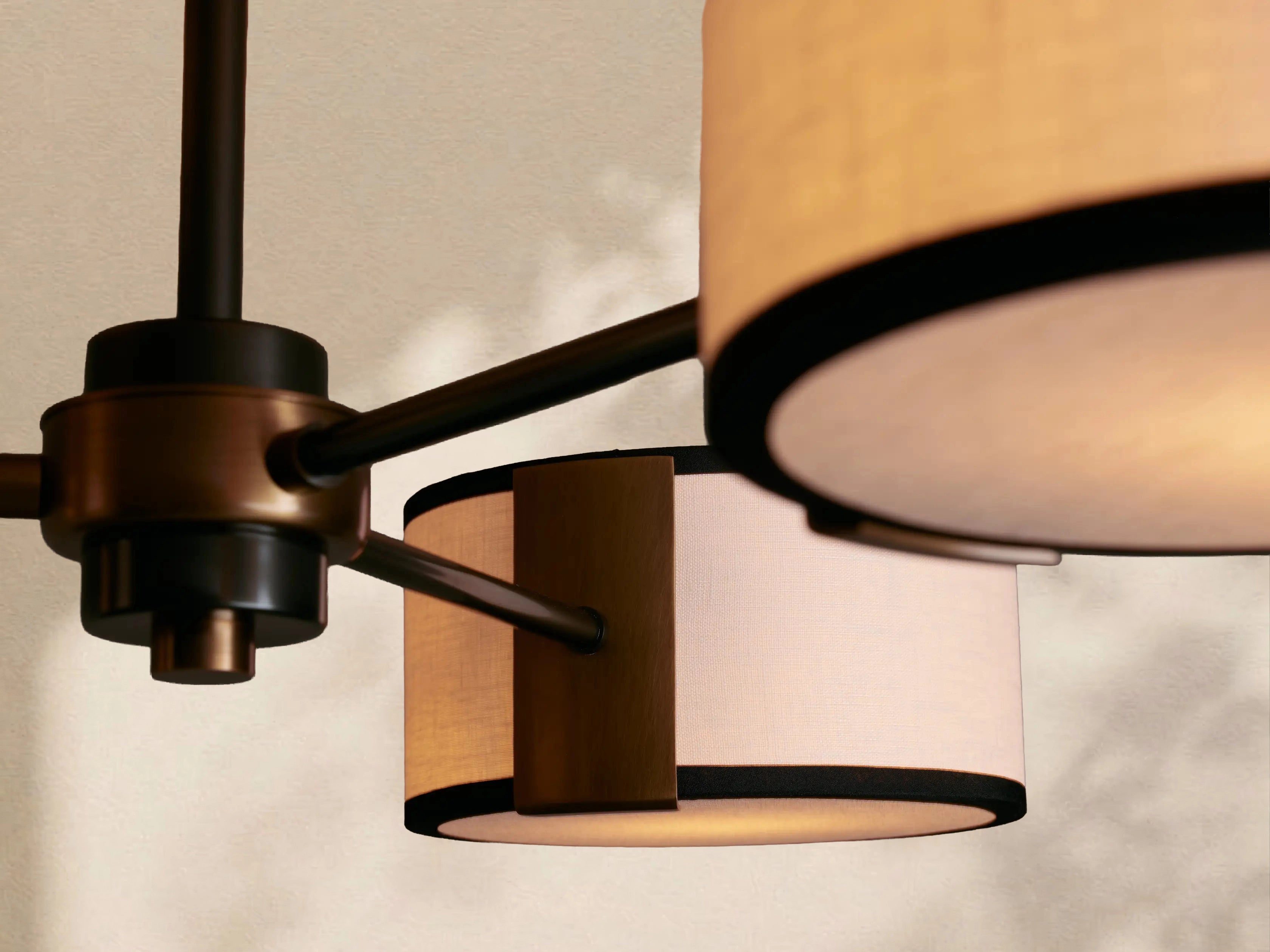 Tambour Fabric Flush Mount