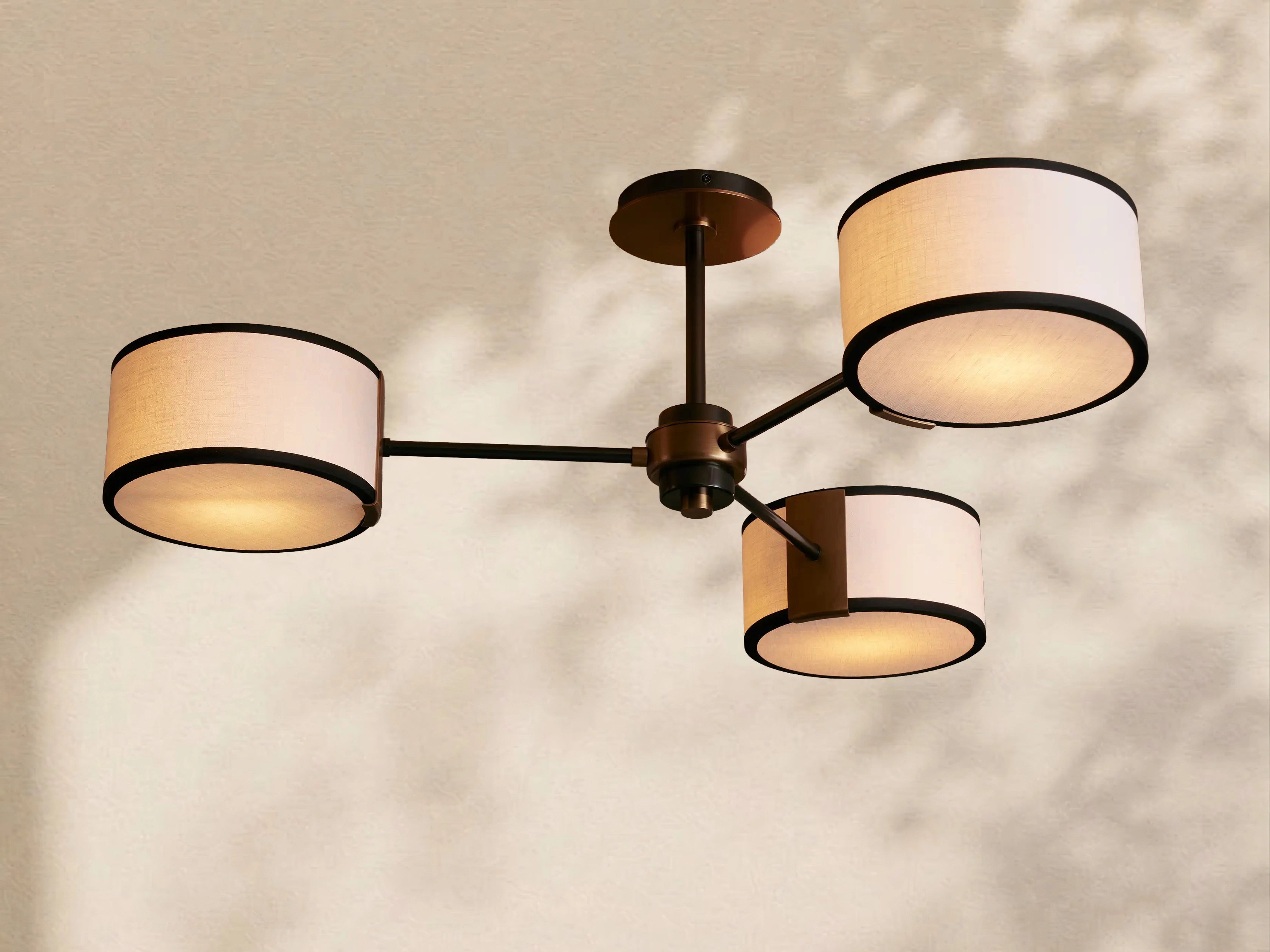 Tambour Fabric Flush Mount